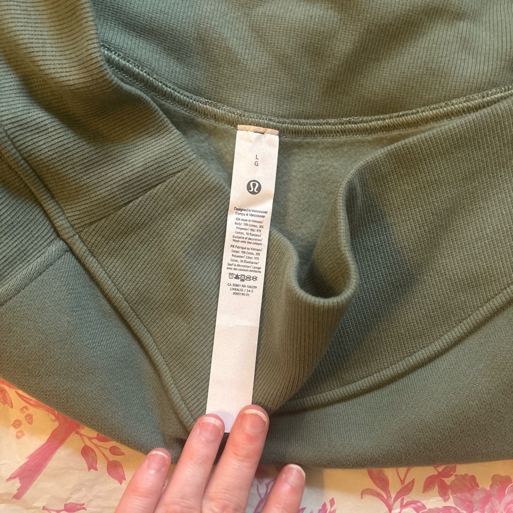 NWT Lululemon Scuba High Rise Mini Skirt Size Large Grey Eucalyptus - Picture 6 of 6